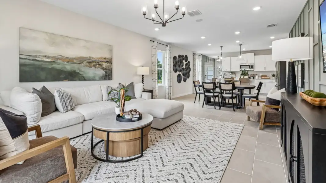 Furnished interior view inside a new home in Hamilton Bluff, Haines City (Image 5).