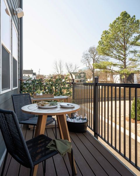 Exterior details and patio area of a home in Context at Oakhurst, Charlotte (Image 1). Exterior details and patio area of a home in Context at Oakhurst, Charlotte (Image 1).