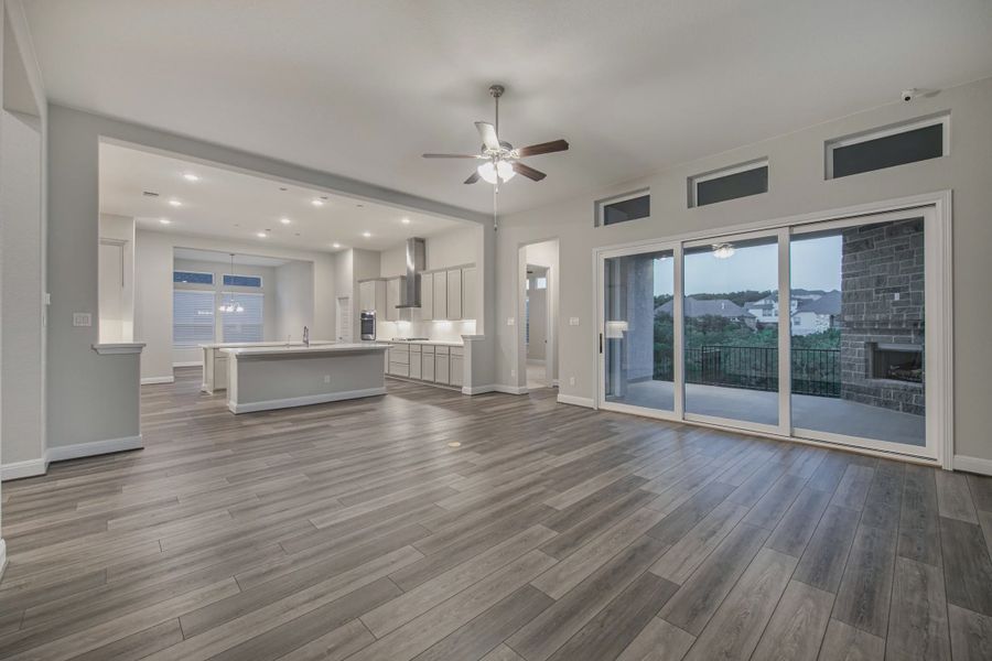 Representative unfurnished interior of a home built from the Drake by Chesmar Homes in Mesa Western, Cibolo (Image 14).