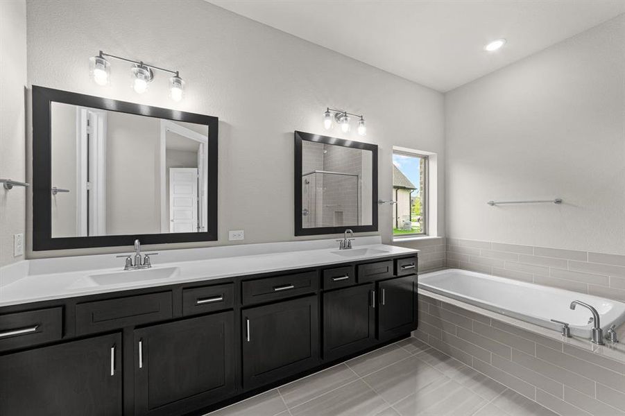 Furnished interior view inside a new home in South Pointe  Village Series, Mansfield (Image 11).