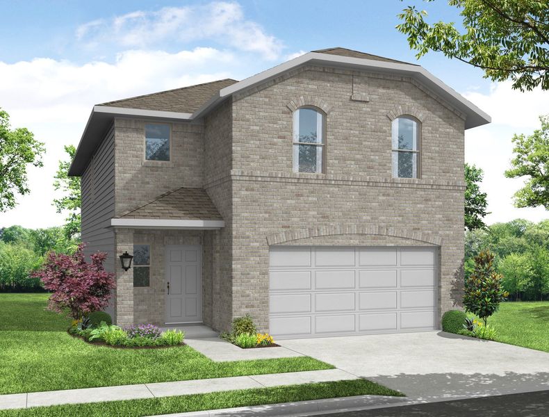 Representative exterior photo of a completed home built from the Mulberry by Impression Homes in Creekside Ranch, Blue Ridge, TX (Image 5).