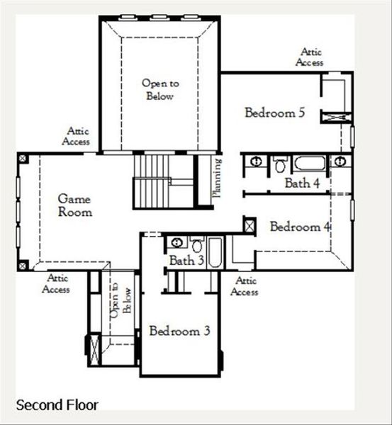 Humble Second Floor Plan