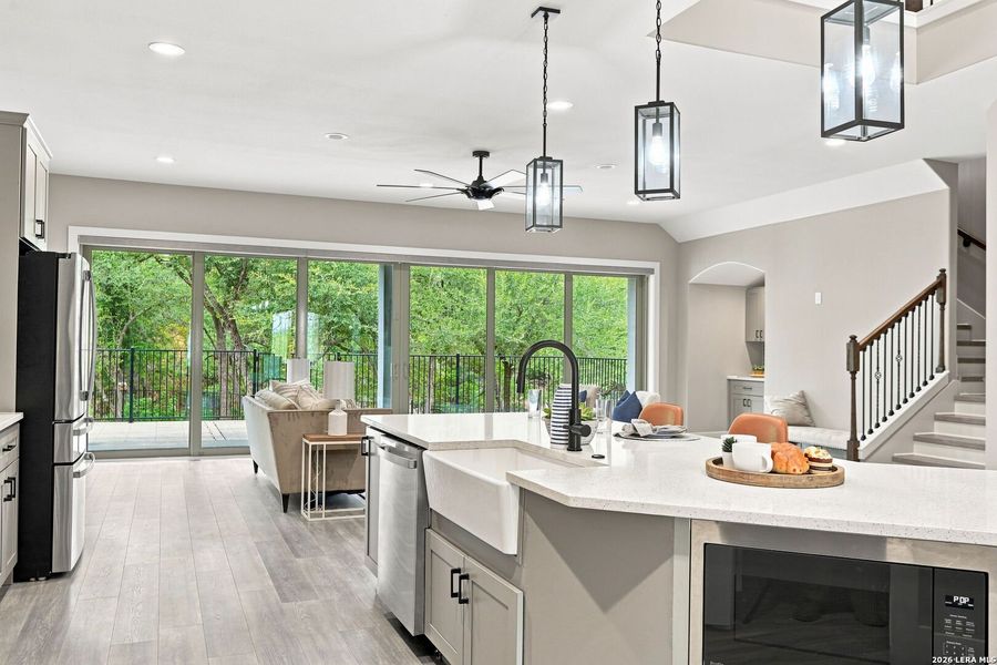 Furnished interior view inside a new home in , San Antonio (Image 37).