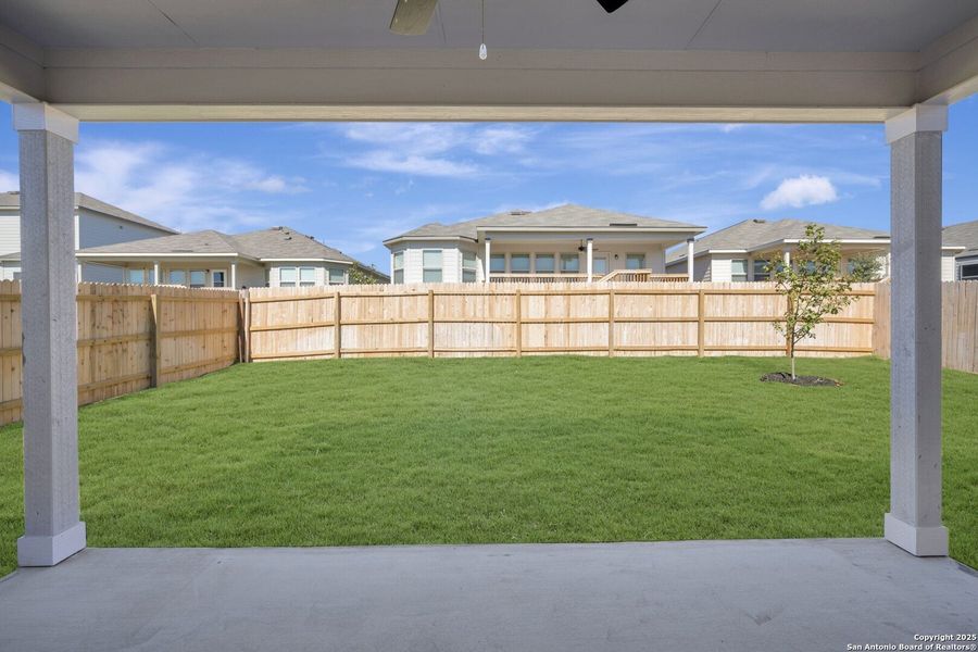 Exterior details and patio area of a home in Greenspoint Heights, Seguin (Image 23). Exterior details and patio area of a home in Greenspoint Heights, Seguin (Image 23).