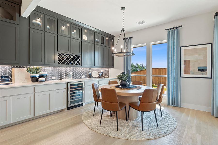 Furnished interior view inside a new home in Estates at Rockhill, Frisco (Image 9).