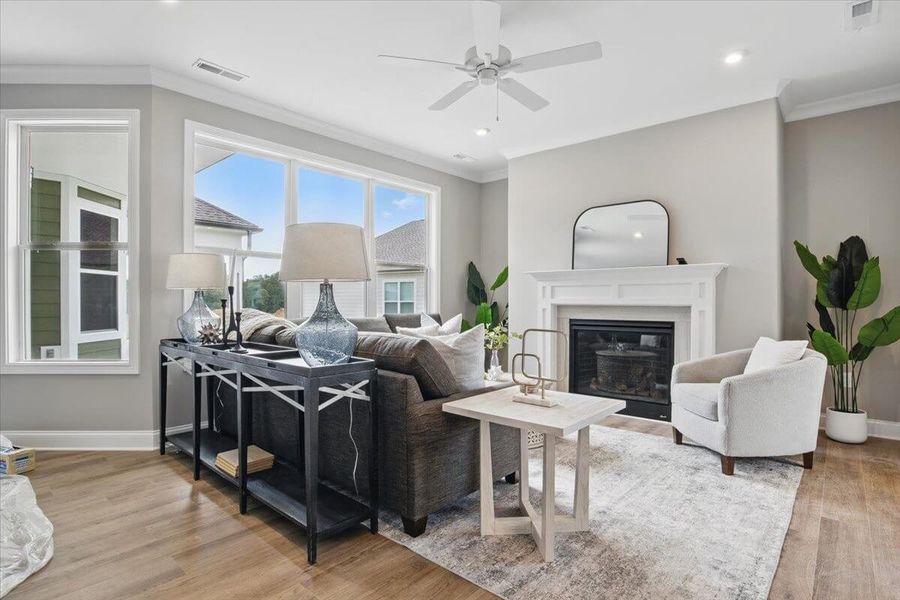 Furnished interior in a model home at The Grove At Haven Hill in Lenoir City (Image 15).