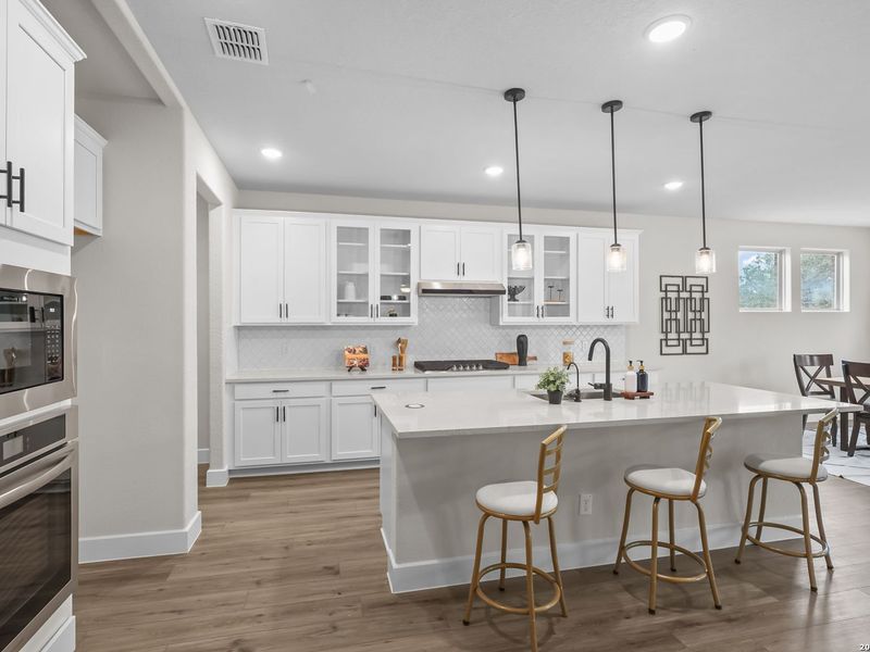 Furnished interior view inside a new home in The Reserve at Potranco Oaks, Castroville (Image 18).