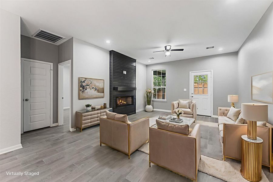 Furnished interior view inside a new home in , Houston (Image 15).