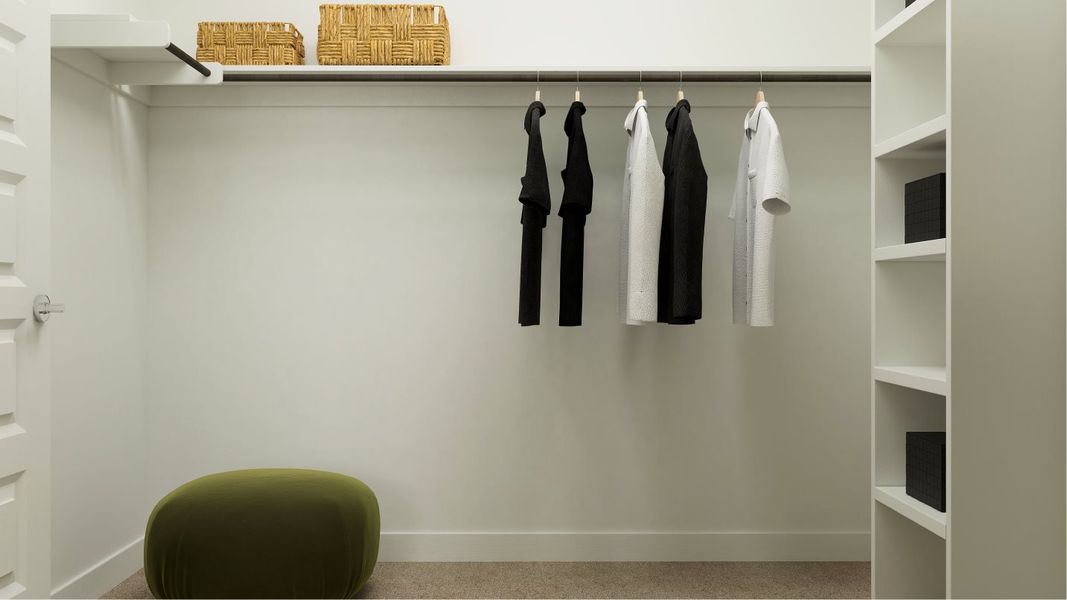 Owner's walk in closet