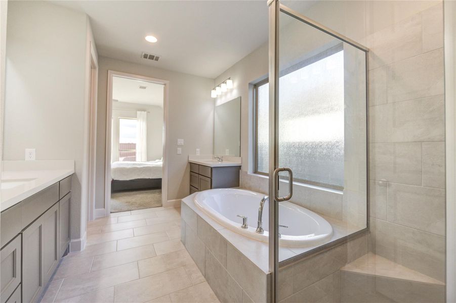 Furnished interior view inside a new home in , Katy (Image 39).