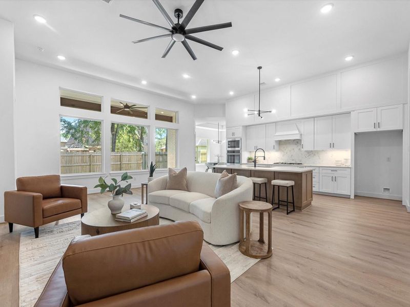 Open concept design w/ ample area in the spacious family room Open concept design w/ ample area in the spacious family room