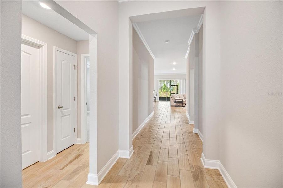 Spacious, unfurnished interior of a new home in Sawmill Branch, Palm Coast (Image 15). Spacious, unfurnished interior of a new home in Sawmill Branch, Palm Coast (Image 15).
