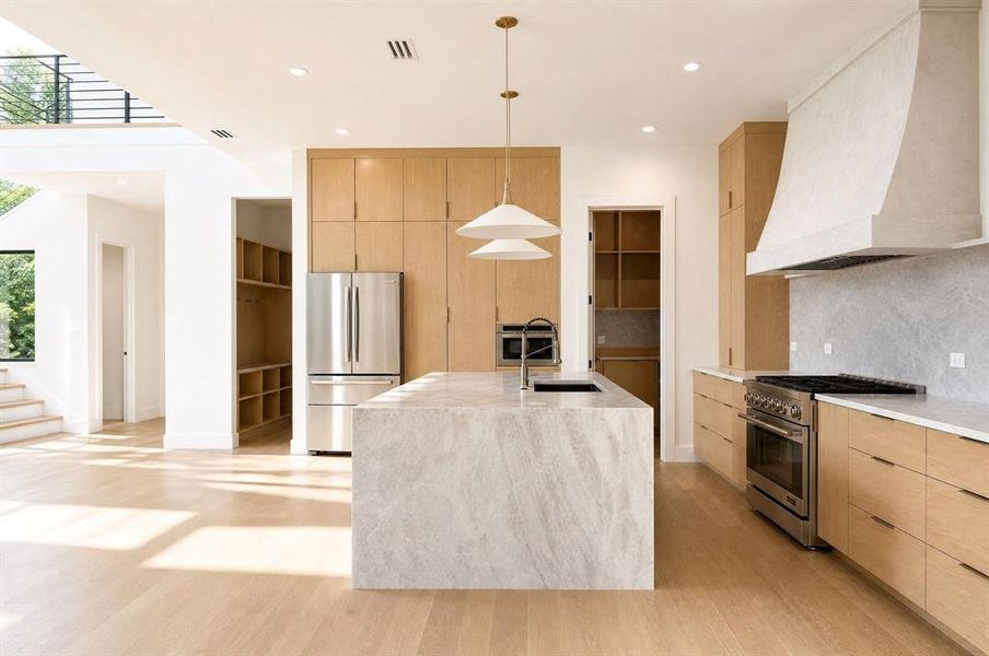 Furnished interior view inside a new home in , Dallas (Image 12).