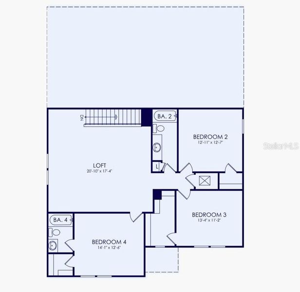 2D floor plan layout of this home in Reagan Landing, Bradenton, FL (Image 3).