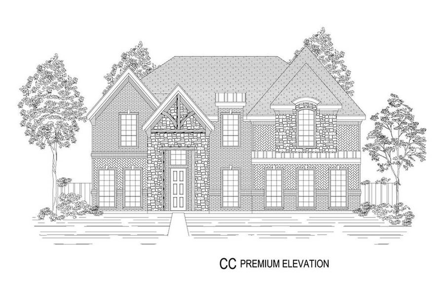 Representative rendering of the exterior for the Stonehaven 2R by First Texas Homes (Image 13).