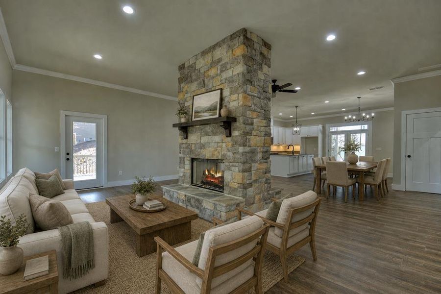 Furnished interior view inside a new home in , Ellijay (Image 18). Furnished interior view inside a new home in , Ellijay (Image 18).