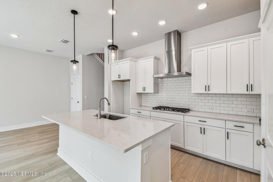 Furnished interior view inside a new home in Kettering at eTown - Paired Villas, Jacksonville (Image 7).