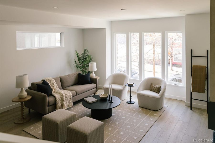 Furnished interior view inside a new home in , Denver (Image 28).