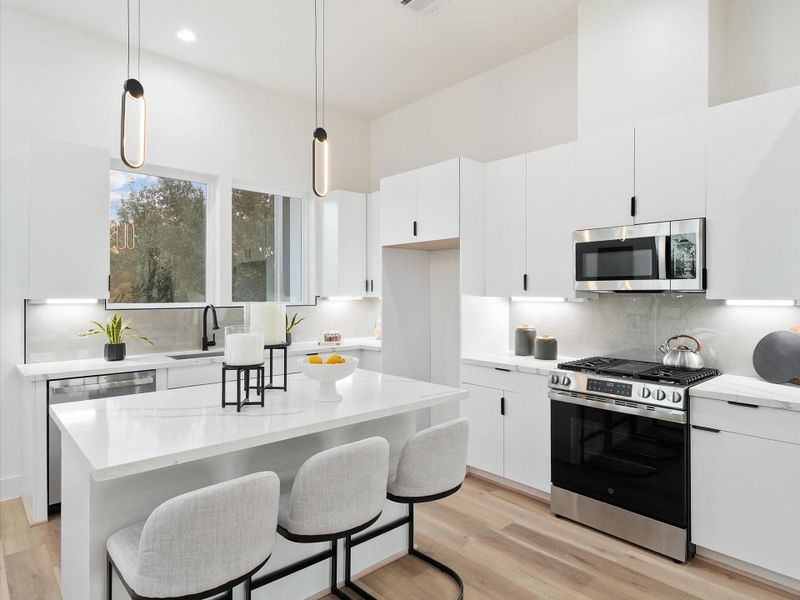 Furnished interior view inside a new home in , Houston (Image 12).