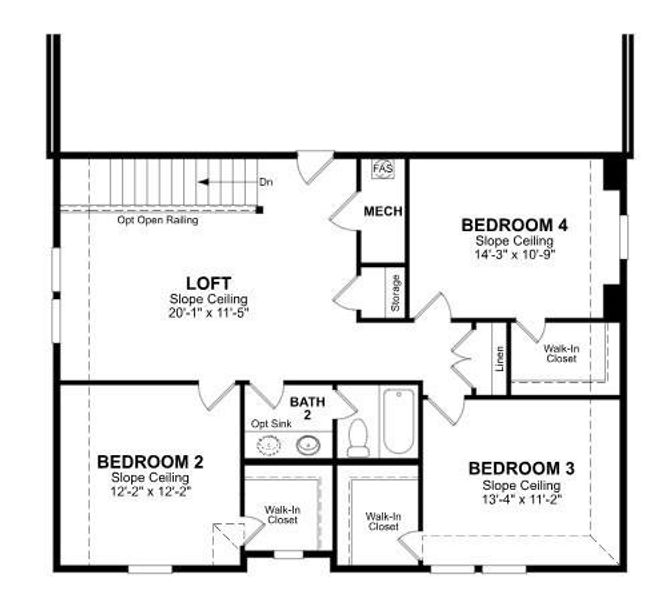 Beazer Homes Lake Pointe at Paloma Creek Rainier Floorplan