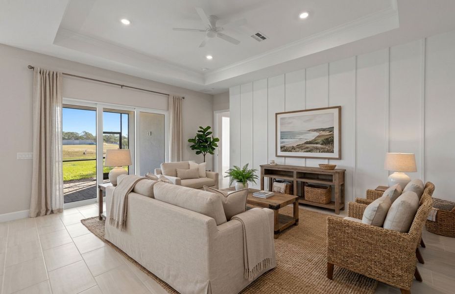 Furnished interior view inside a new home in Shores at Stillwater, Englewood (Image 13).