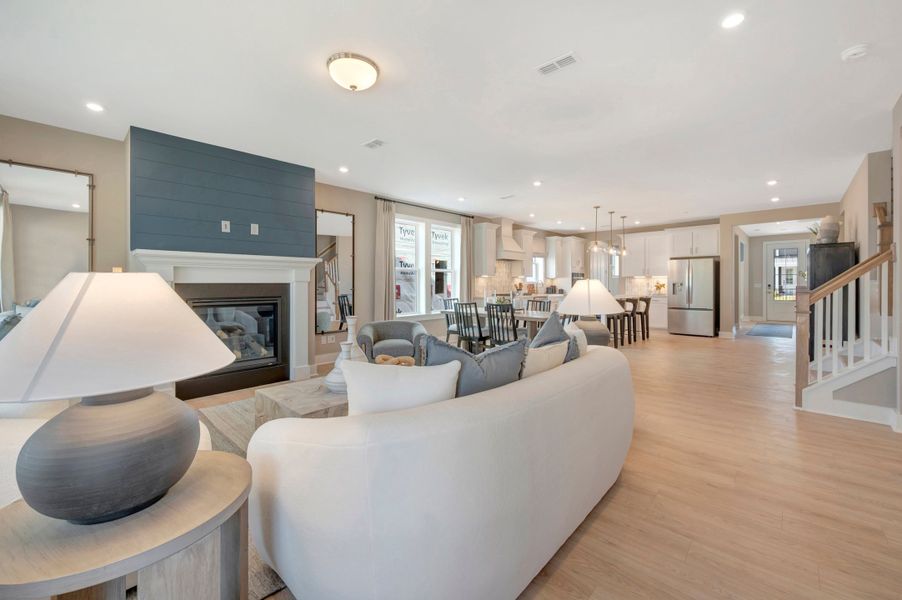 Representative furnished interior of a home built from the Collins by Beazer Homes in Friendship Village, Apex (Image 13).