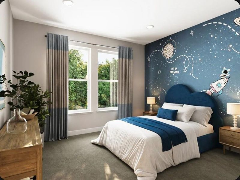 Furnished interior view inside a new home in Esplanade at McKinnon Groves, Winter Garden (Image 6).