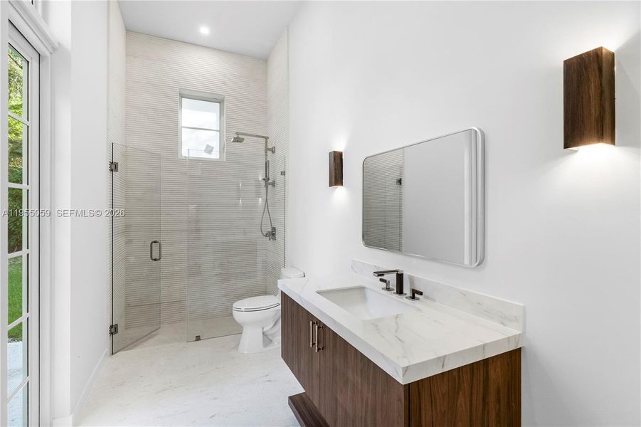 Furnished interior view inside a new home in , Miami (Image 17).