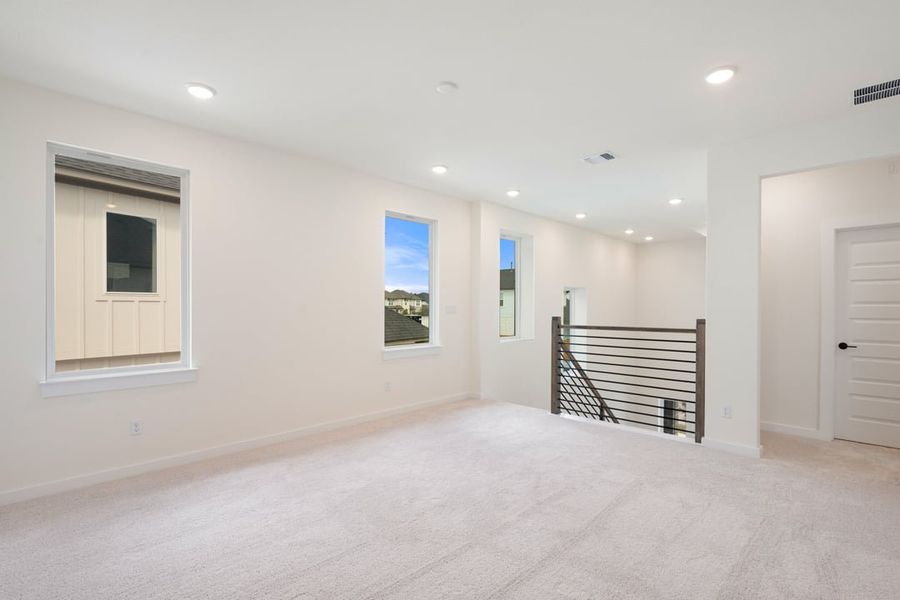 Spacious, unfurnished interior of a new home in Terrace Collection at Heritage, Dripping Springs (Image 41).