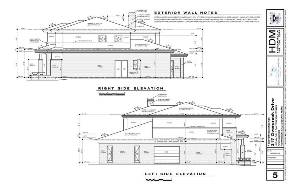 Exterior rendering of this home design in , Richardson, TX (Image 3).