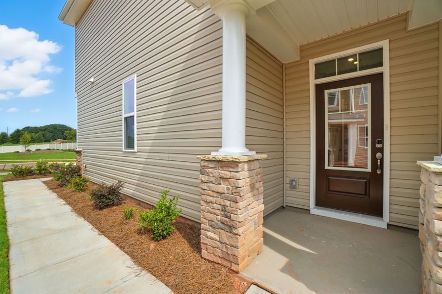 Exterior details and patio area of a home in Bailey Run, Charlotte (Image 25). Exterior details and patio area of a home in Bailey Run, Charlotte (Image 25).