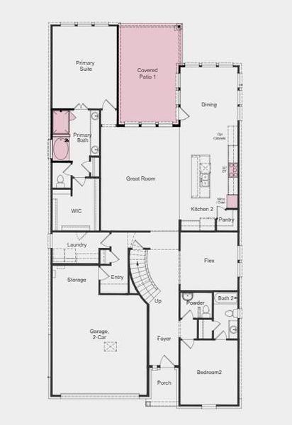 Additional Highlights Include: Gourmet kitchen, slide-in tub at primary bath, media room, and extended covered patio. Photos are for representative purposes only.