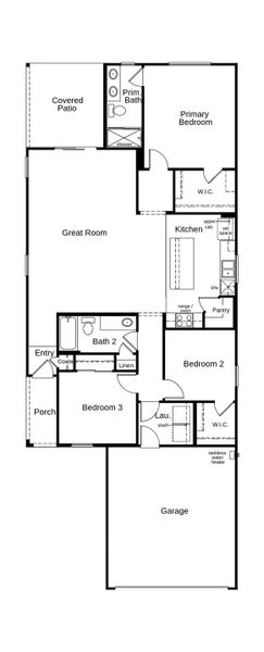 2D floor plan layout of this home in The Legends at Gladden Farms, Marana, AZ (Image 2). 2D floor plan layout of this home in The Legends at Gladden Farms, Marana, AZ (Image 2).