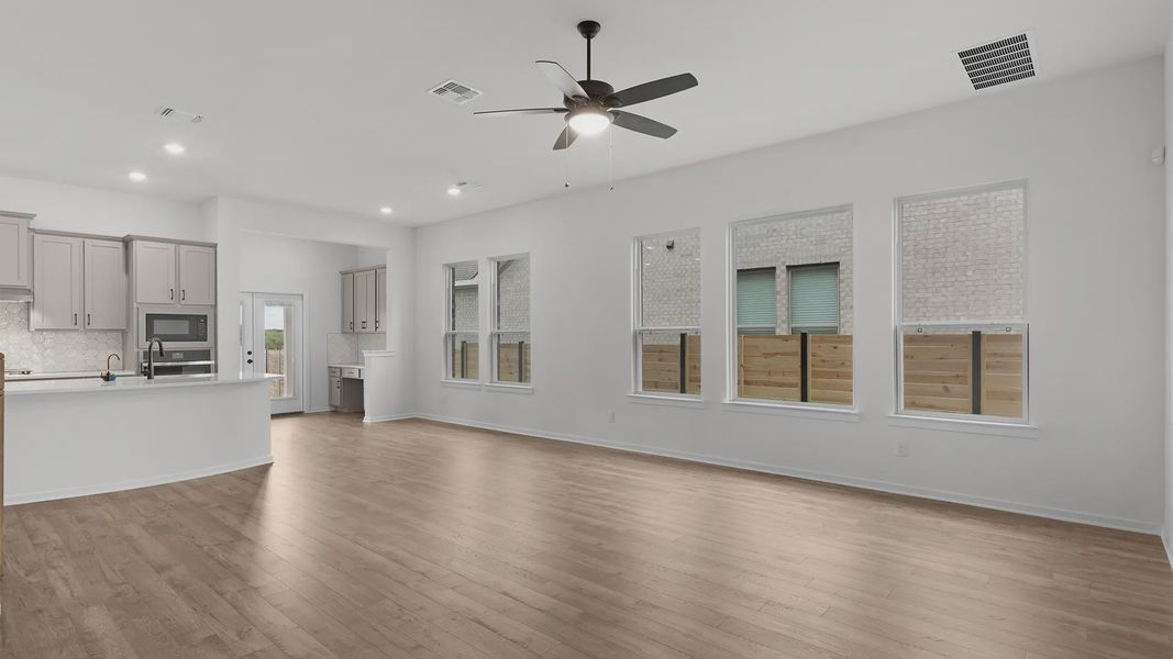 Spacious, unfurnished interior of a new home in Lariat, Liberty Hill (Image 11). Spacious, unfurnished interior of a new home in Lariat, Liberty Hill (Image 11).