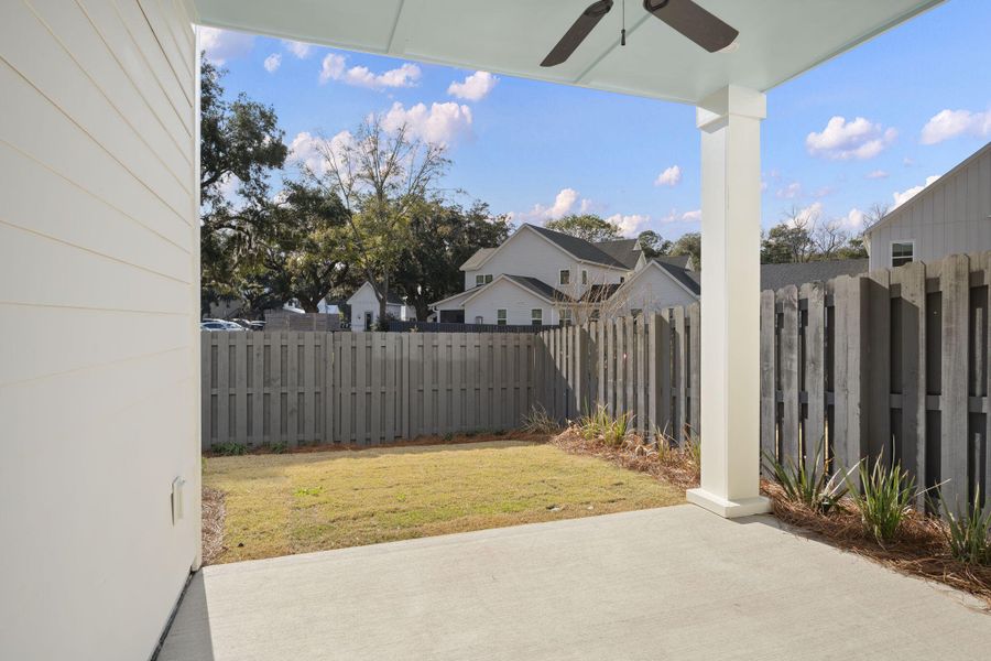 Exterior details and patio area of a home in , Johns Island (Image 4).