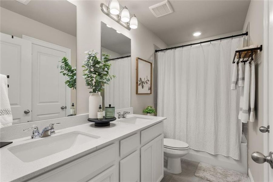 Furnished interior view inside a new home in Terrace at Riverview Landing, Smyrna (Image 3).