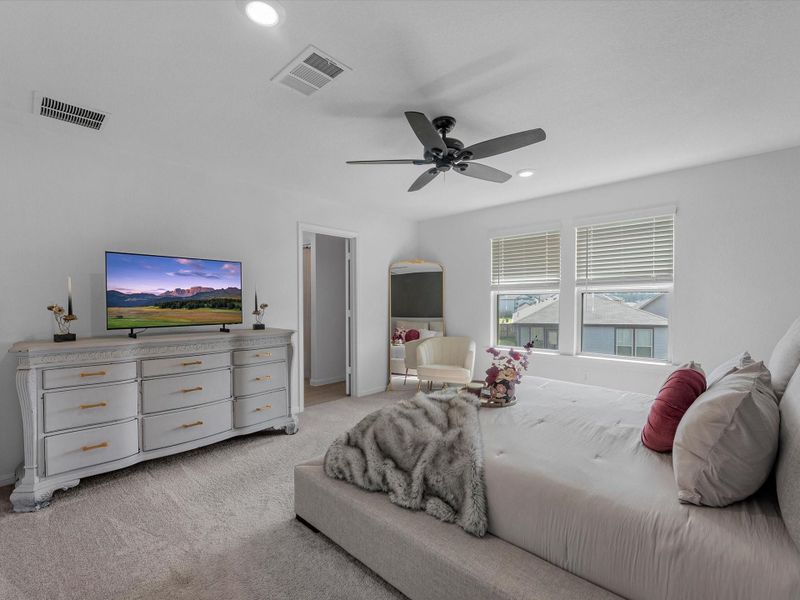 Furnished interior view inside a new home in Mavera, Conroe (Image 26).