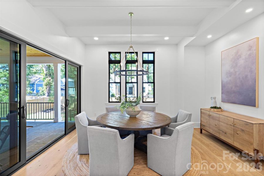 Furnished interior view inside a new home in , Charlotte (Image 11).
