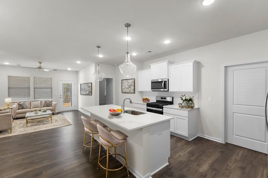 Representative furnished interior of a home built from the Karamea by Veranda Homes in Hitchcock Preserve 43', Aiken (Image 5).