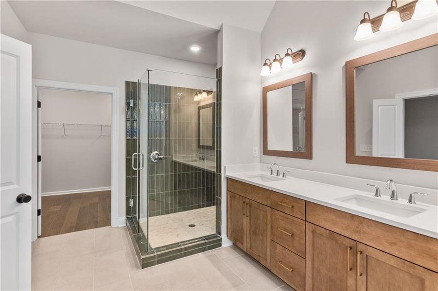 Furnished interior view inside a new home in Waterside Townhomes, Peachtree Corners (Image 16).