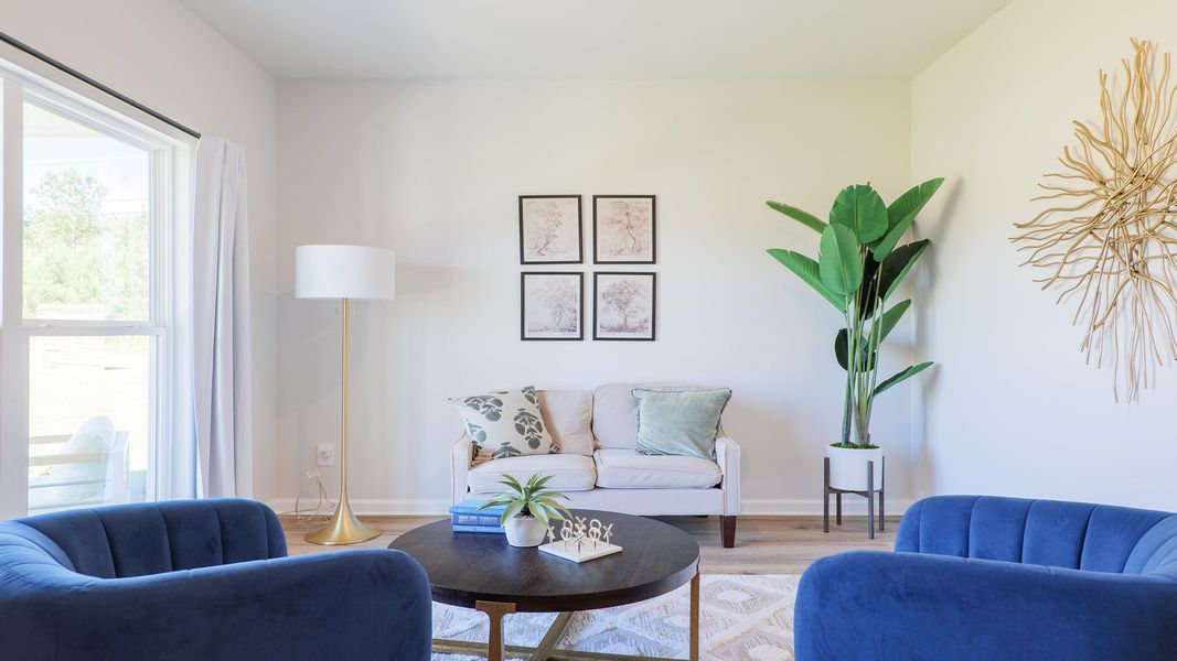 Representative furnished interior of a home built from the The Carol by D.R. Horton in Misting Springs, Crawfordville (Image 3).