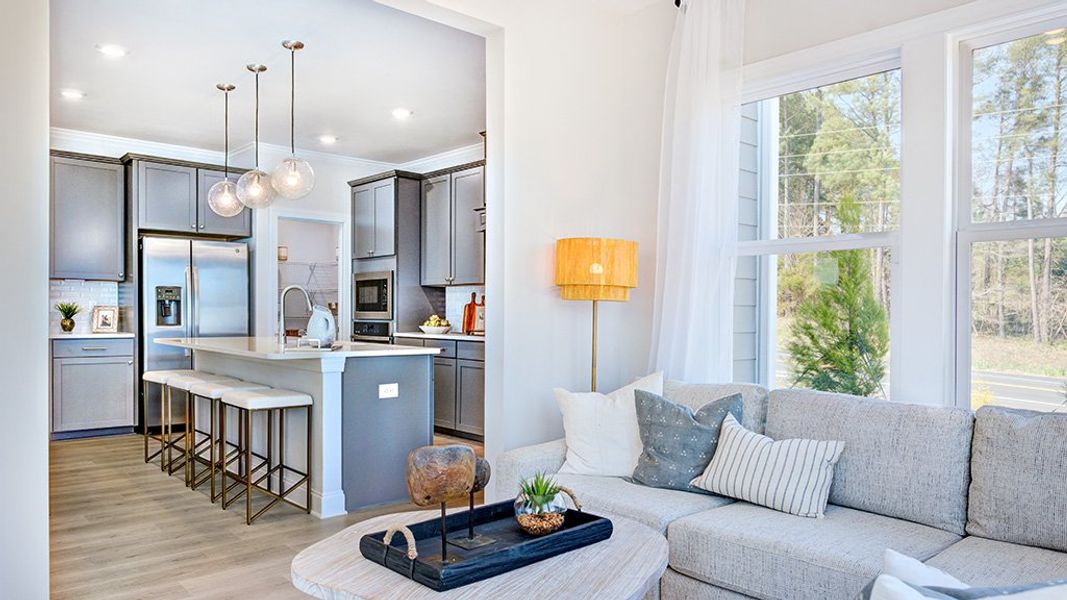 Representative furnished interior of a home built from the Ashford by Taylor Morrison in Young Farm, Apex (Image 18).