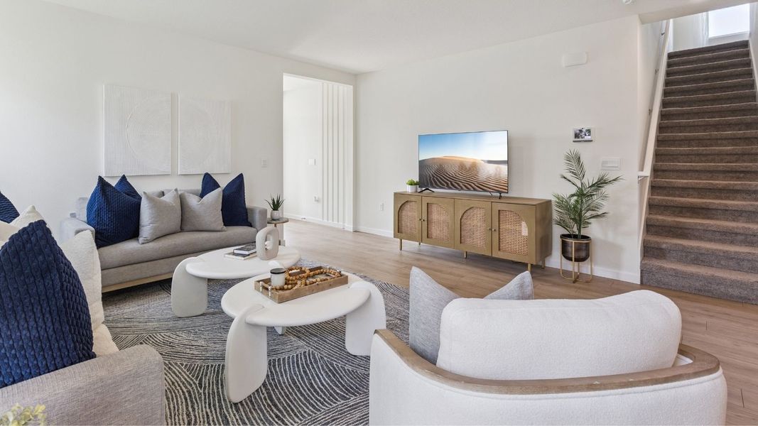 Representative furnished interior of a home built from the Parker by D.R. Horton in Crossroads at Kelly Park, Apopka (Image 6).