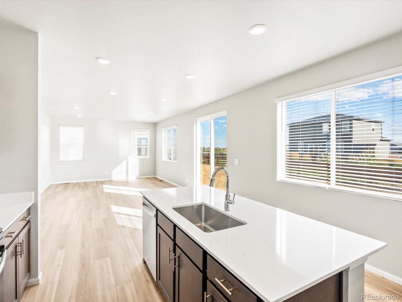 Furnished interior view inside a new home in Revere at Johnstown, Johnstown (Image 12).