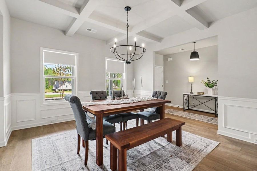 Furnished interior view inside a new home in Belle Hall, Newnan (Image 34).