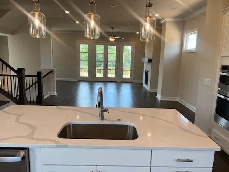 Furnished interior view inside a new home in Palisades Single Family, Cumming (Image 7).