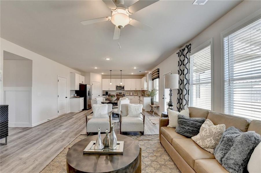 Furnished interior view inside a new home in , Auburn (Image 30).