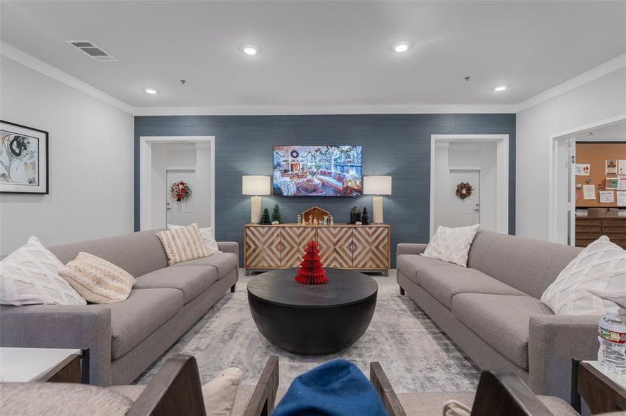 Furnished interior view inside a new home in , Allen (Image 22).