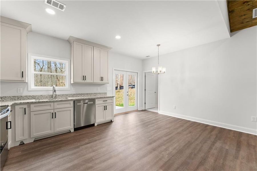 Furnished interior view inside a new home in , Cleveland (Image 14).