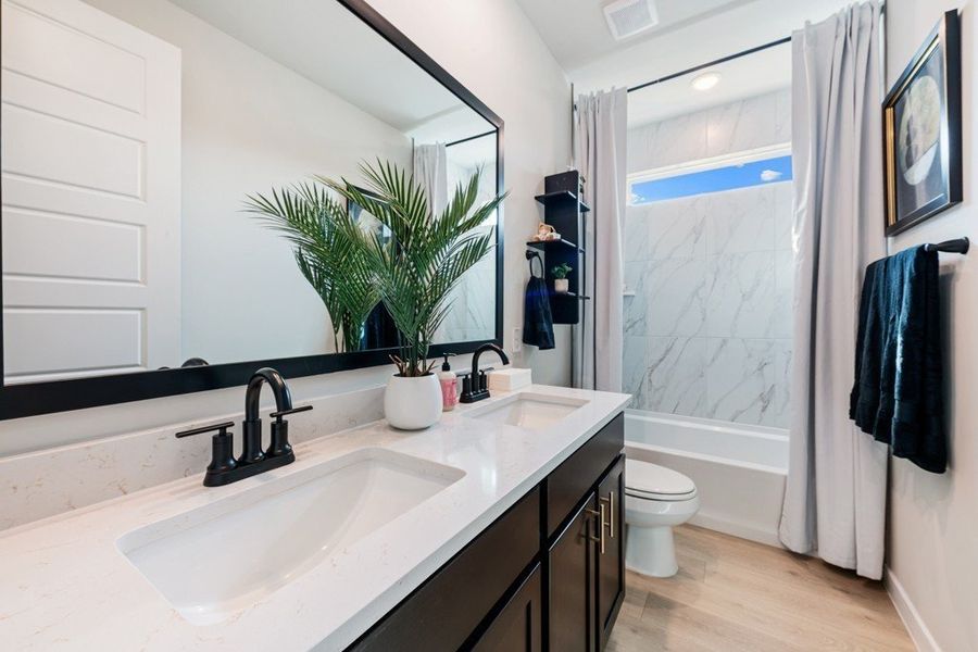 Furnished interior view inside a new home in Hickory Ridge Estates, Elmendorf (Image 18).